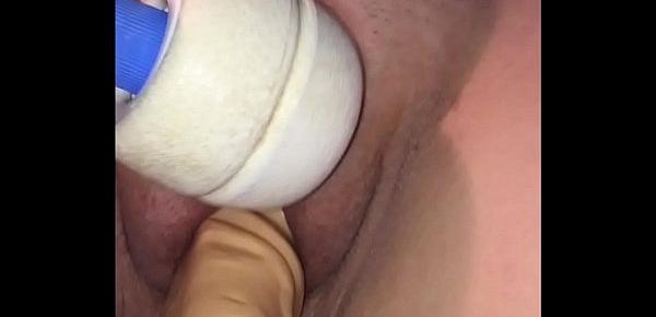  Mi mujer con clitoris succionado exitada dildo y vibrador